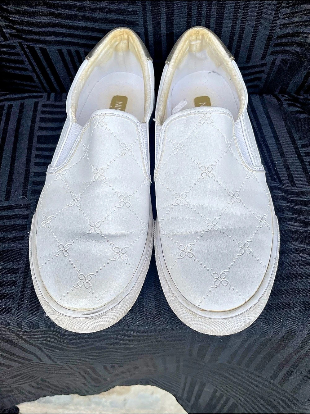 Nine West Wnladelta-10R White Sneakers Size US 7M
